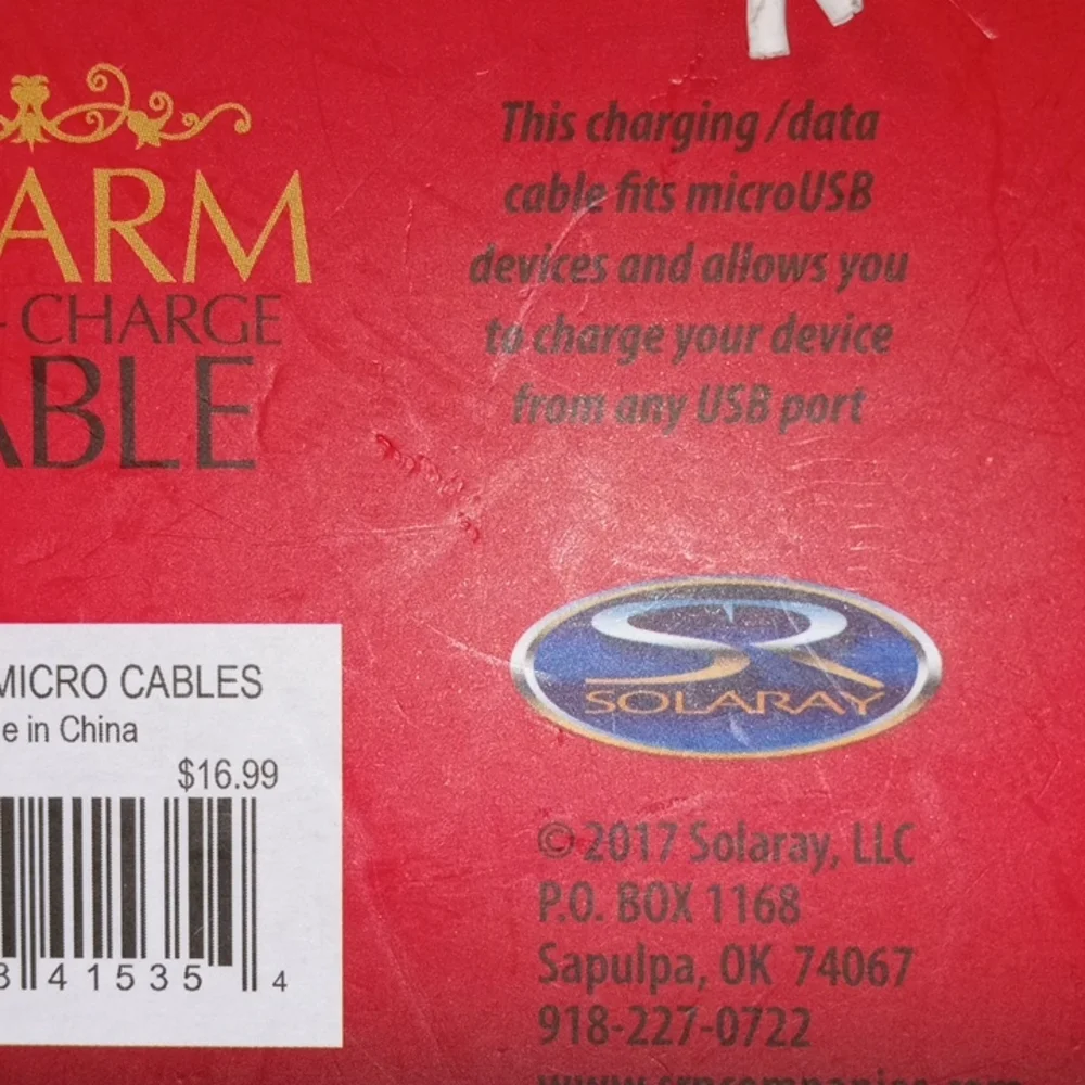 📶 Charm Sync + Charge Cable Micro USB